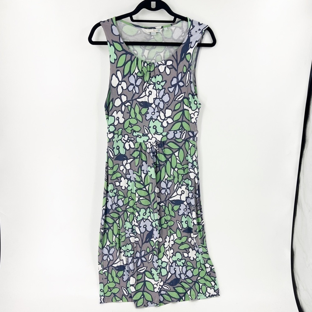 ✅ Boden‎ Retro FLoral Midi TANK Dress Size 10 LONG